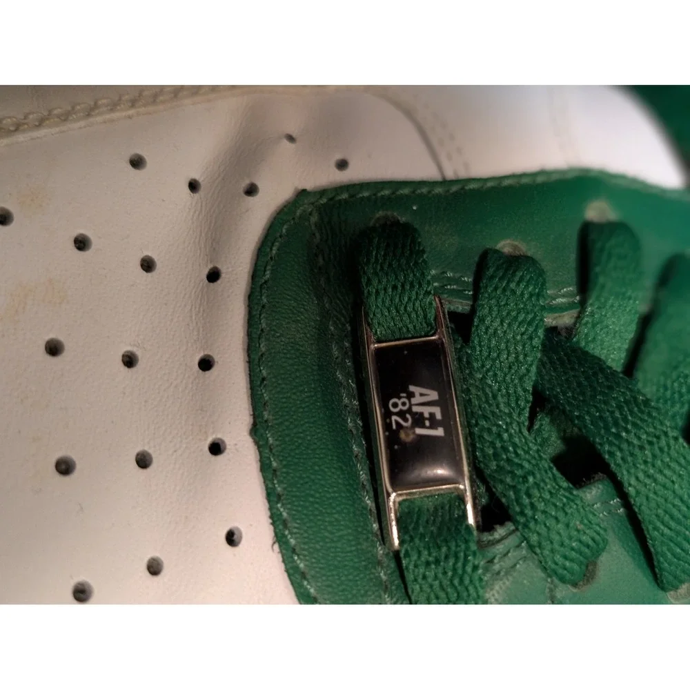 Nike Air Force 1 Low 07 White Forest Green 317295-101  Mens Size 10.5 2007 - Picture 2 of 8